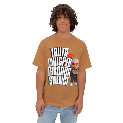Truth Doesn’t Whisper Through Silence Oversized Tee – Pro-Palestine Graphic Shirt - FPD