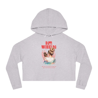 Happy Mother’s Day Cropped Hoodie – Trendy Gift for Mom