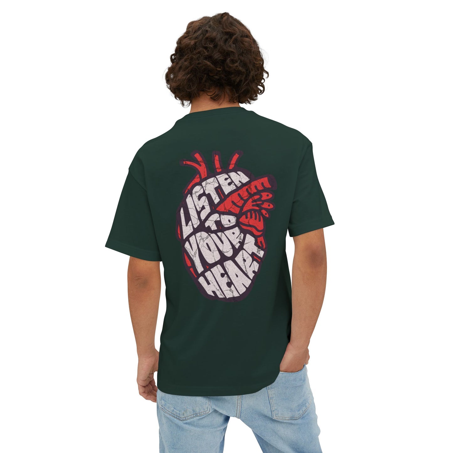 F&BPD - Listen to Your Heart Oversized Tee – Intuition Statement Streetwear