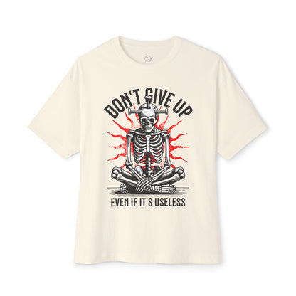 FPD - Don’t Give Up Oversized Tee – Grit & Persistence Statement Shirt
