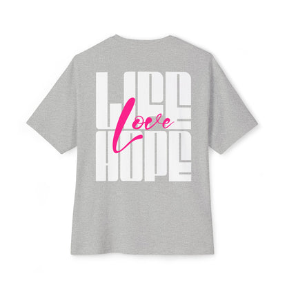 F&BPD - Love Life Hope - Oversized T-Shirt | Positive & Empowering Tee