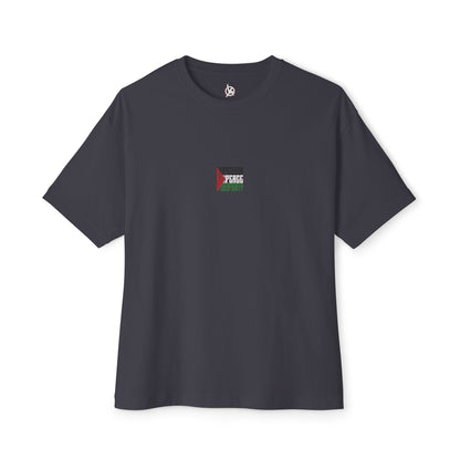 Palestinian Flag Blood Peace Prosperity Oversized Tee – Freedom & Solidarity Shirt - F&BPD
