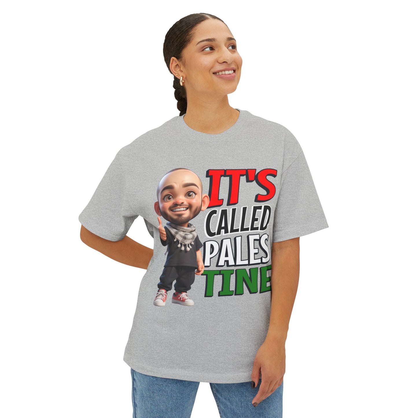 It’s Called Palestine Oversized Tee – Bold Pro-Palestine Graphic Shirt - FPD
