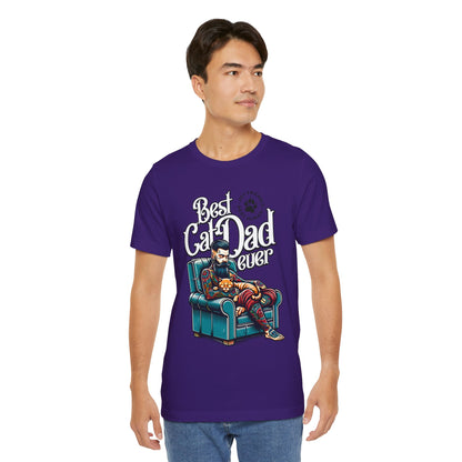 Best Cat Dad Ever Unisex T-Shirt – Perfect Gift for Cat Lovers - FPD