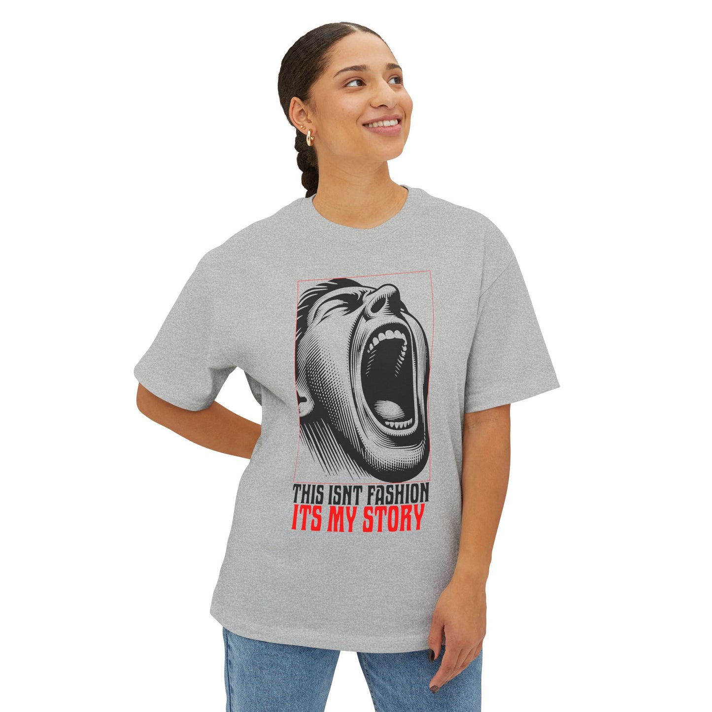 FPD - This Isn’t Fashion, It’s My Story Oversized Tee – Self-Expression Shirt