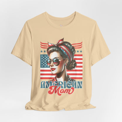 American Mom T-Shirt – Patriotic Tee for Moms