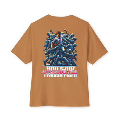 F&BPD - I Fought for Confidence Oversized Tee – Empowerment Streetwear