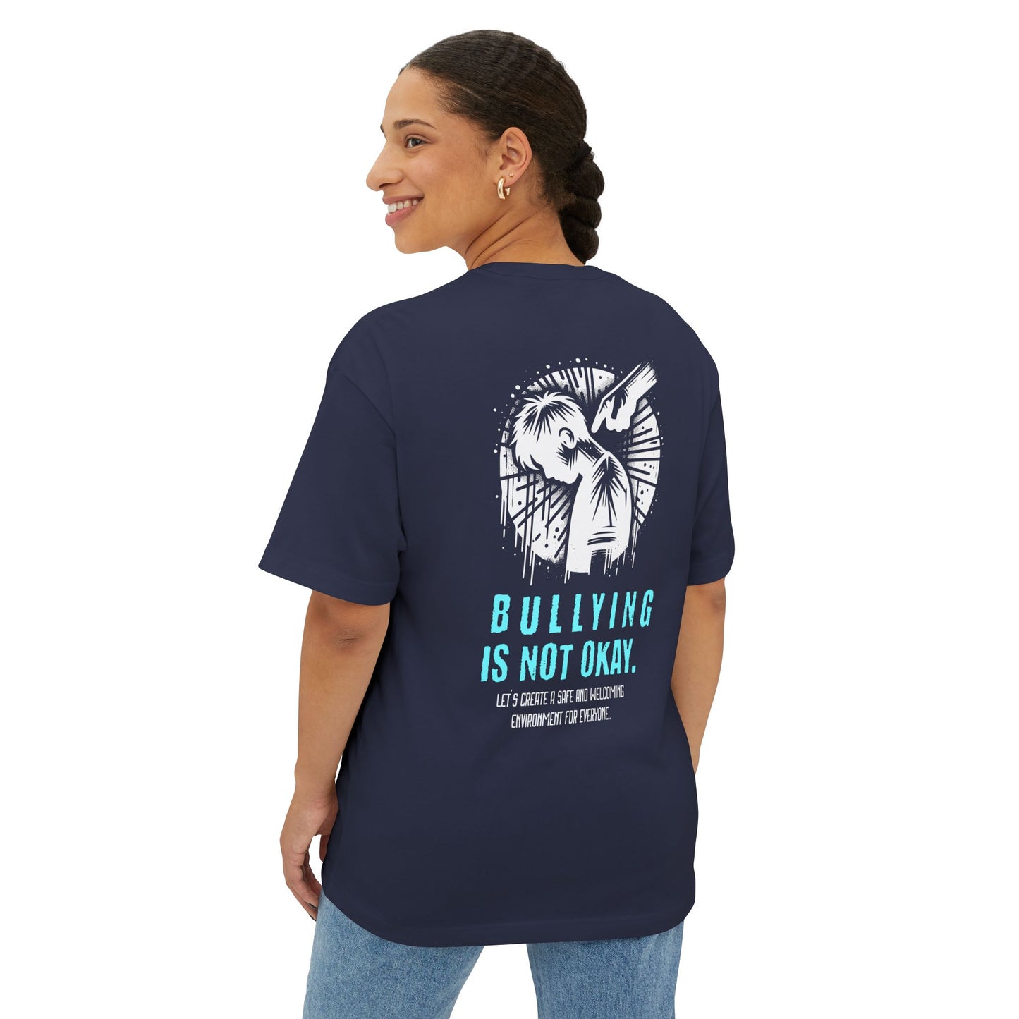 F&BPD - Bullying is NOT okay - Unisex Oversized T-shirt