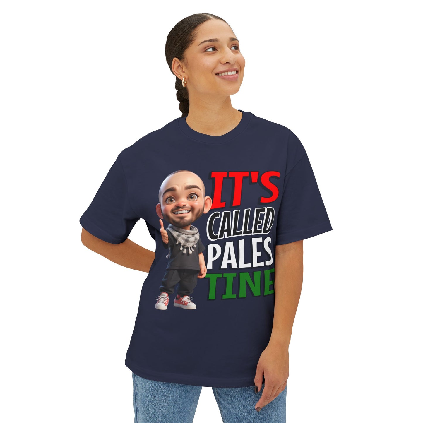 It’s Called Palestine Oversized Tee – Bold Pro-Palestine Graphic Shirt - FPD