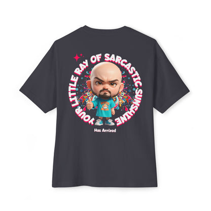 Your Little Ray of Sarcastic Sunshine Oversized Graphic Tee – BPD Humor Shirt