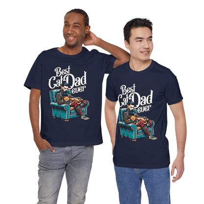 Best Cat Dad Ever Unisex T-Shirt – Perfect Gift for Cat Lovers - FPD