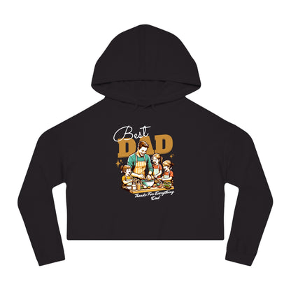 Best Dad Cropped Hoodie – Women’s Fit | Father’s Day Gift