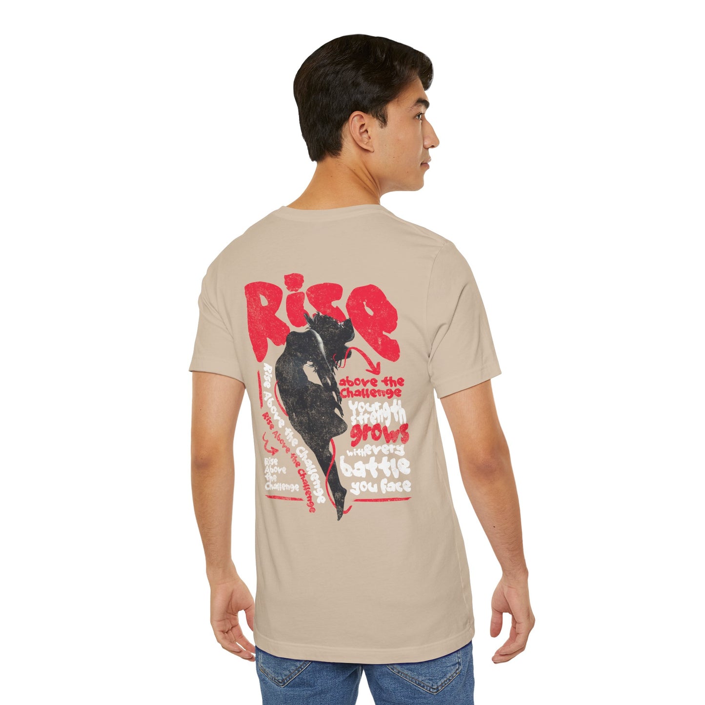 F&BPD - Unisex T-shirt - Rise Tee – Empowerment & Motivation Statement Shirt