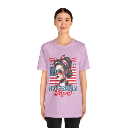 American Mom T-Shirt – Patriotic Tee for Moms