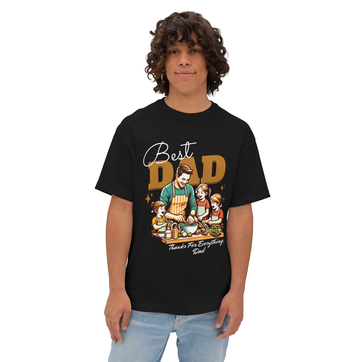 Best Dad Oversized T-Shirt – Relaxed Fit | Father’s Day Gift