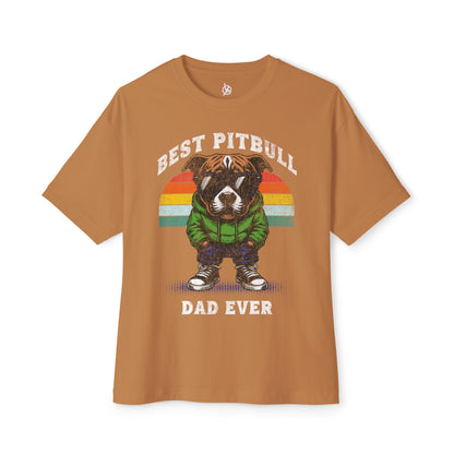FPD - Best Pitbull Dad Oversized Tee – Dog Lover Streetwear