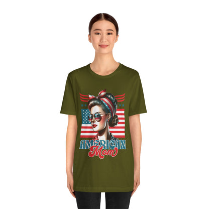 American Mom T-Shirt – Patriotic Tee for Moms