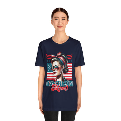 American Mom T-Shirt – Patriotic Tee for Moms
