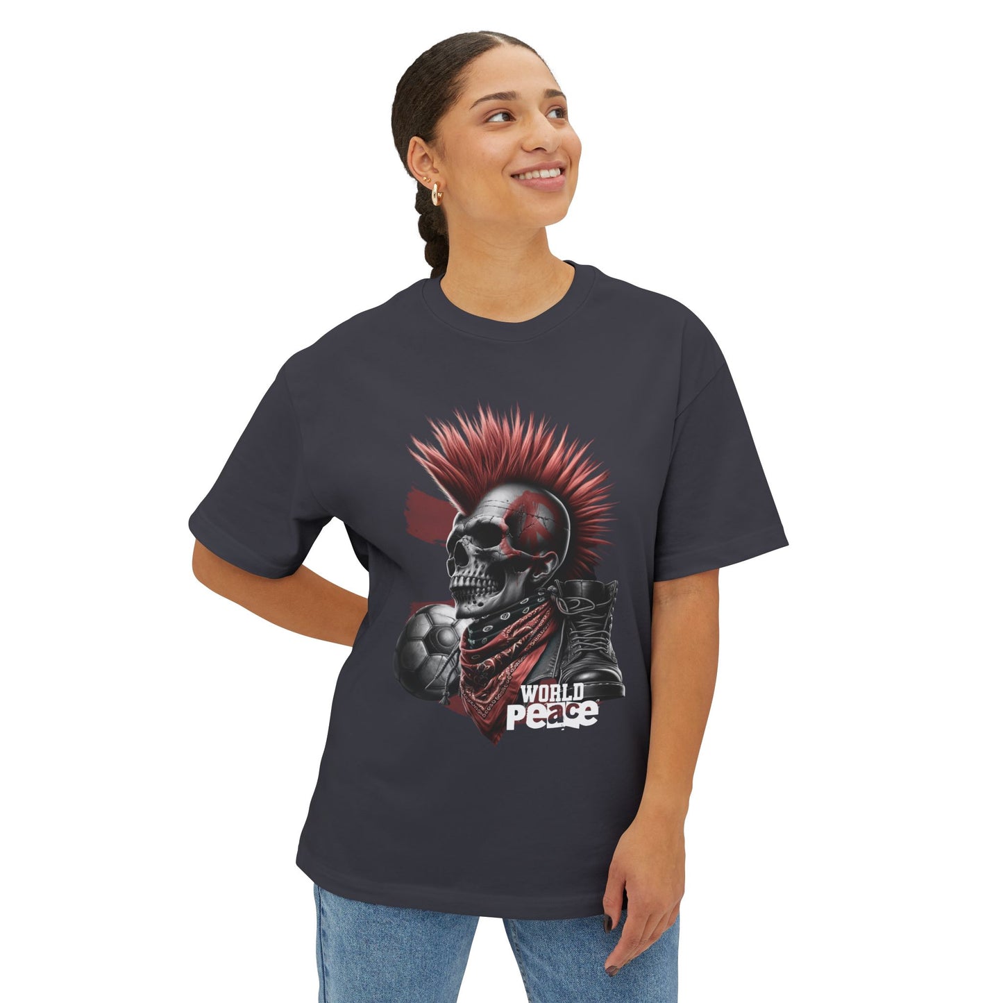 FPD - World Peace Oversized Tee — Dreamer & Peacemaker Statement Shirt