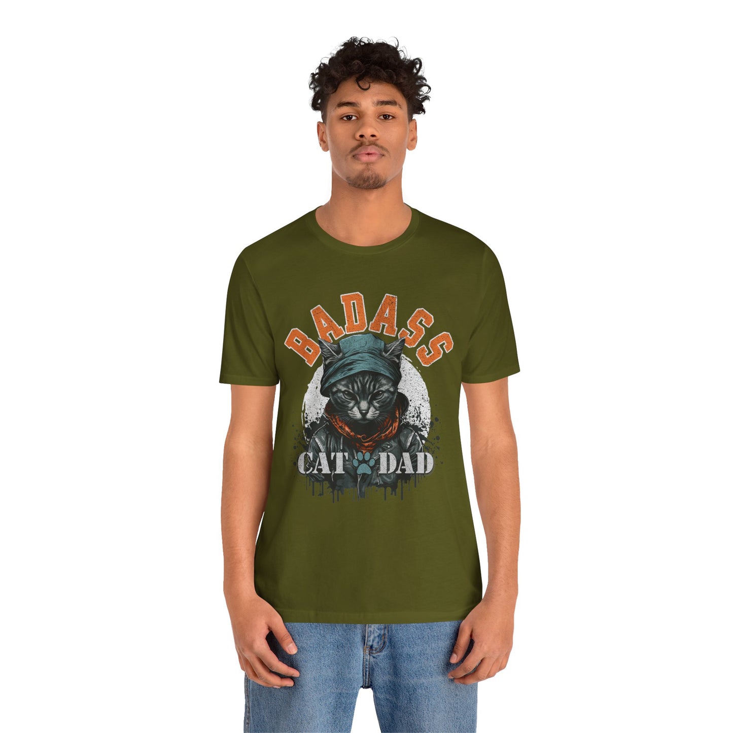 Badass Cat Dad Unisex T-Shirt – Funny Cat Lover Tee for Proud Pet Owners - FPD