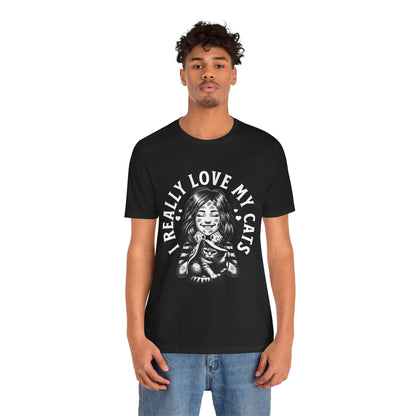 I Really Love My Cats T-Shirt | Cute Cat Lover Unisex Tee - FPD