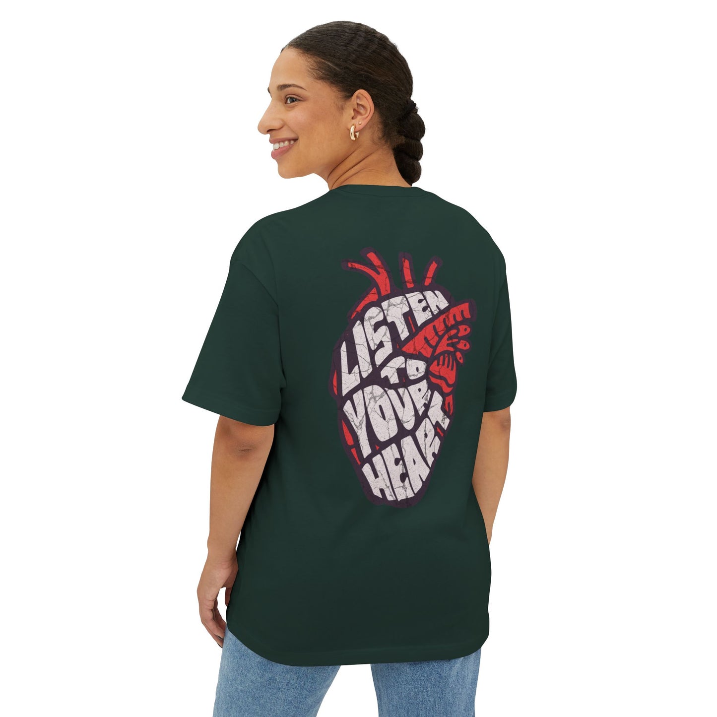 F&BPD - Listen to Your Heart Oversized Tee – Intuition Statement Streetwear