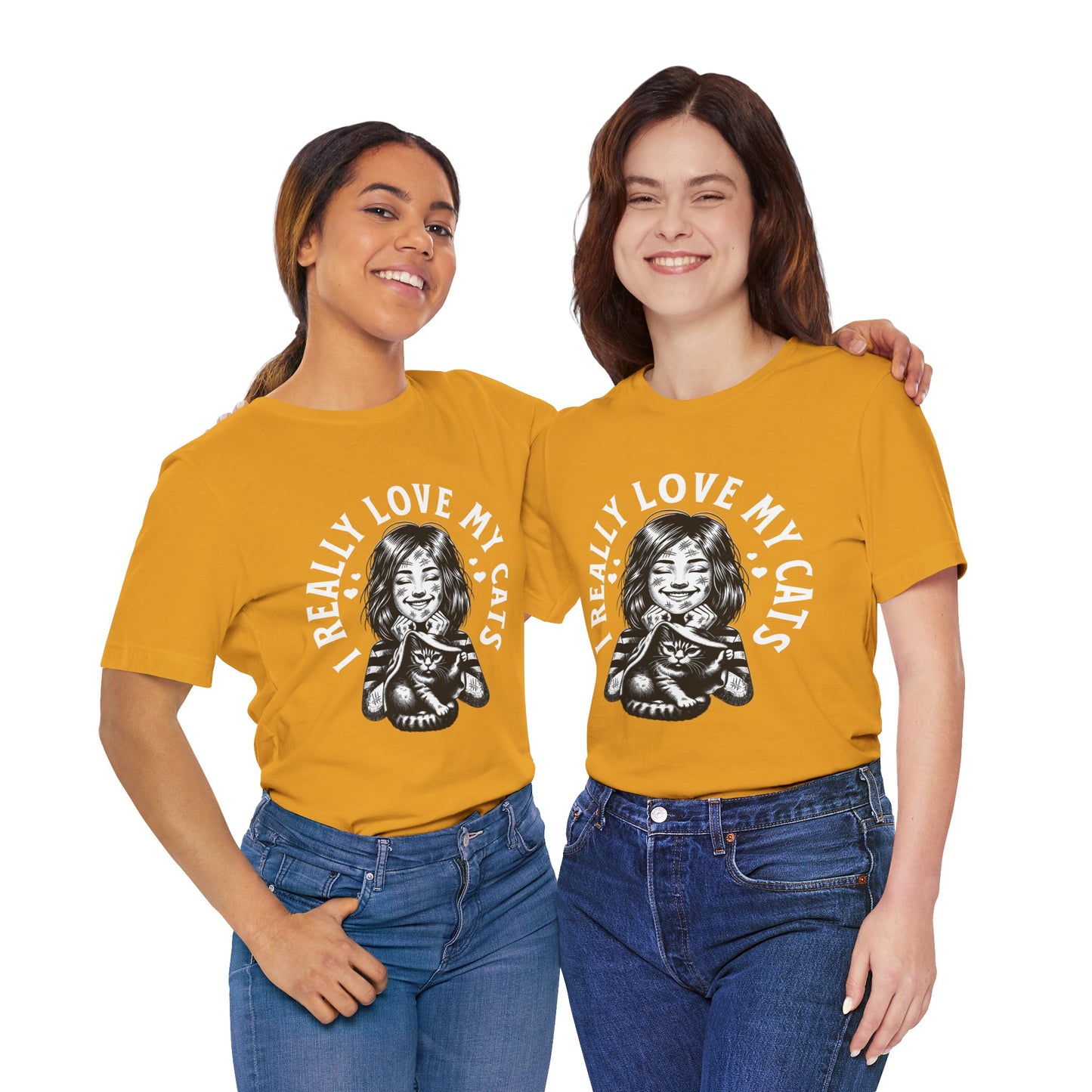 I Really Love My Cats T-Shirt | Cute Cat Lover Unisex Tee - FPD
