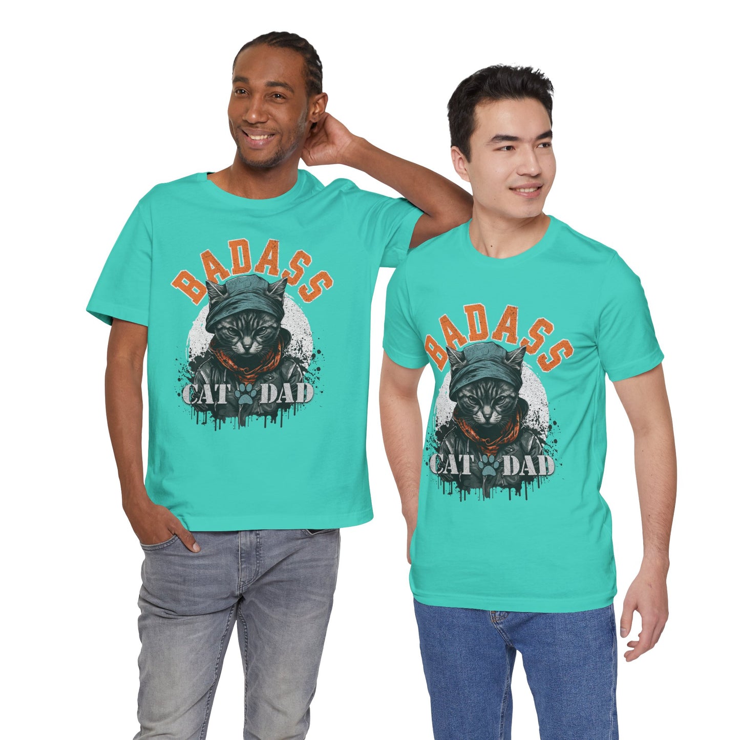 Badass Cat Dad Unisex T-Shirt – Funny Cat Lover Tee for Proud Pet Owners - FPD