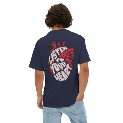 F&BPD - Listen to Your Heart Oversized Tee – Intuition Statement Streetwear