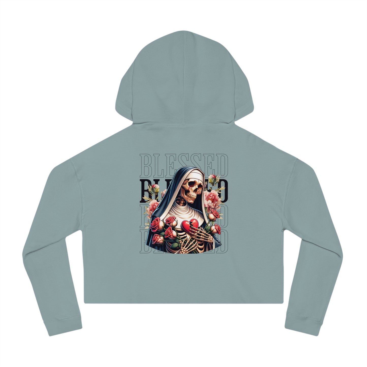 Blessed - Cropped Hooded Sweatshirt