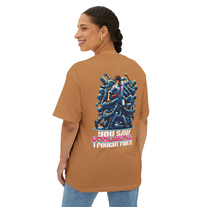 F&BPD - I Fought for Confidence Oversized Tee – Empowerment Streetwear