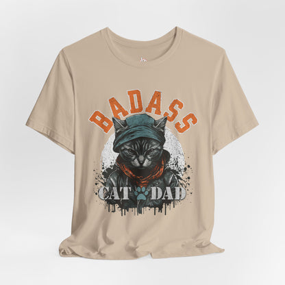 Badass Cat Dad Unisex T-Shirt – Funny Cat Lover Tee for Proud Pet Owners - FPD