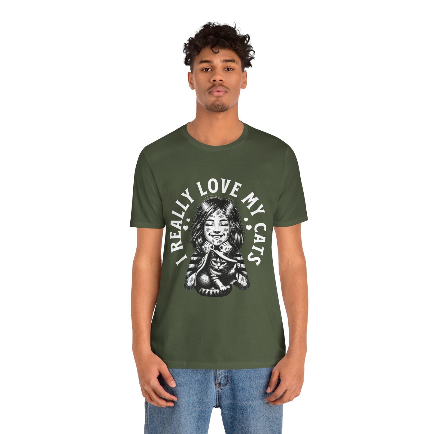 I Really Love My Cats T-Shirt | Cute Cat Lover Unisex Tee - FPD