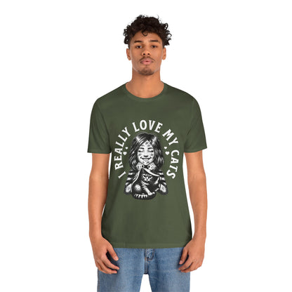 I Really Love My Cats T-Shirt | Cute Cat Lover Unisex Tee - FPD