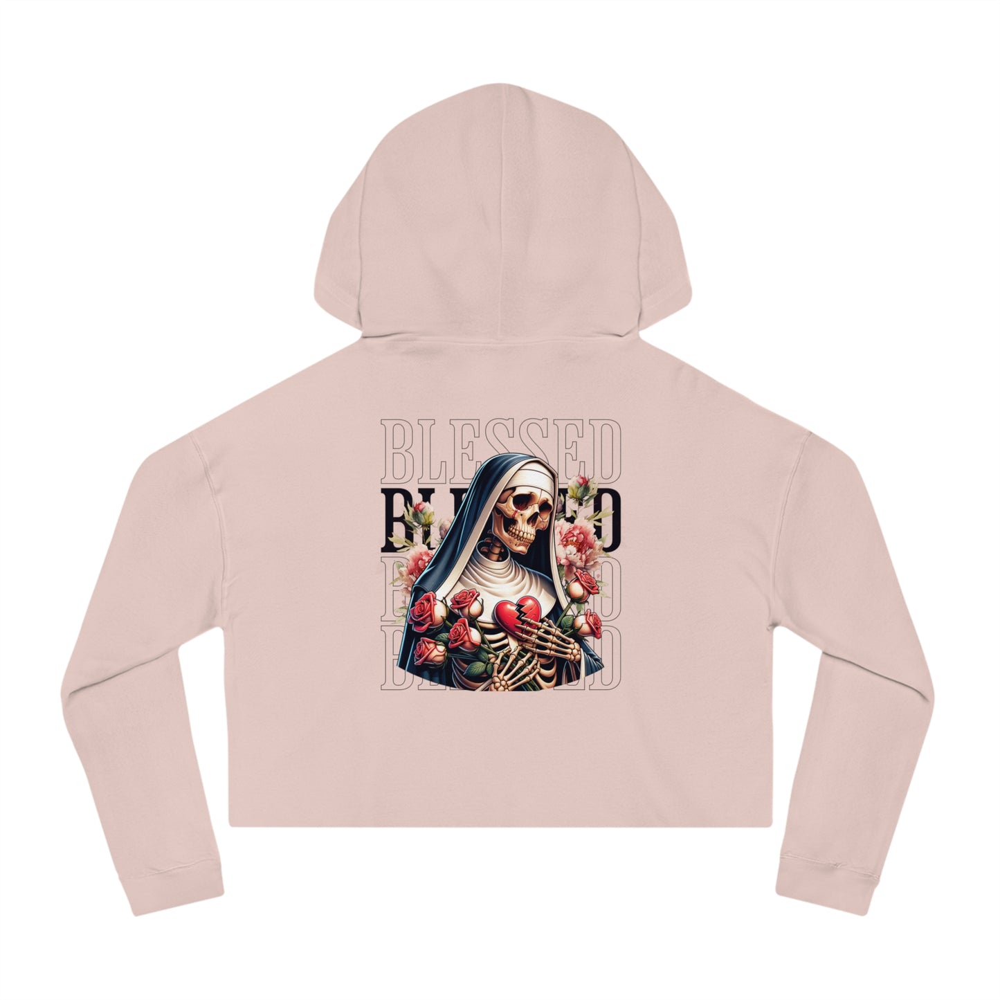 Blessed - Cropped Hooded Sweatshirt