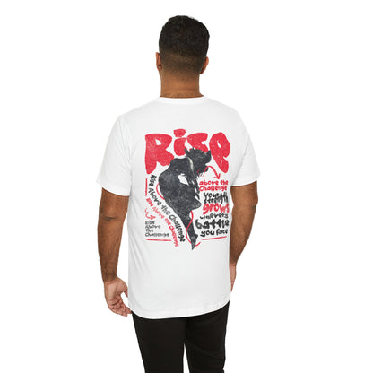 F&BPD - Unisex T-shirt - Rise Tee – Empowerment & Motivation Statement Shirt