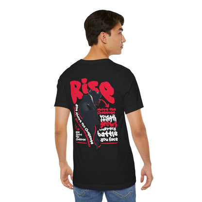 F&BPD - Unisex T-shirt - Rise Tee – Empowerment & Motivation Statement Shirt