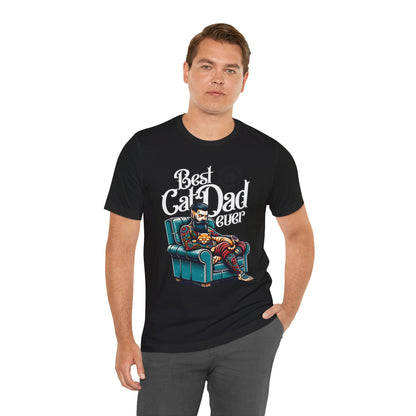 Best Cat Dad Ever Unisex T-Shirt – Perfect Gift for Cat Lovers - FPD