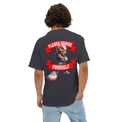 Oversized Sarcasm Streetwear Tee – “Please Advise Yourself” - BPD