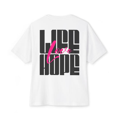 F&BPD - Love Life Hope - Oversized T-Shirt | Positive & Empowering Tee