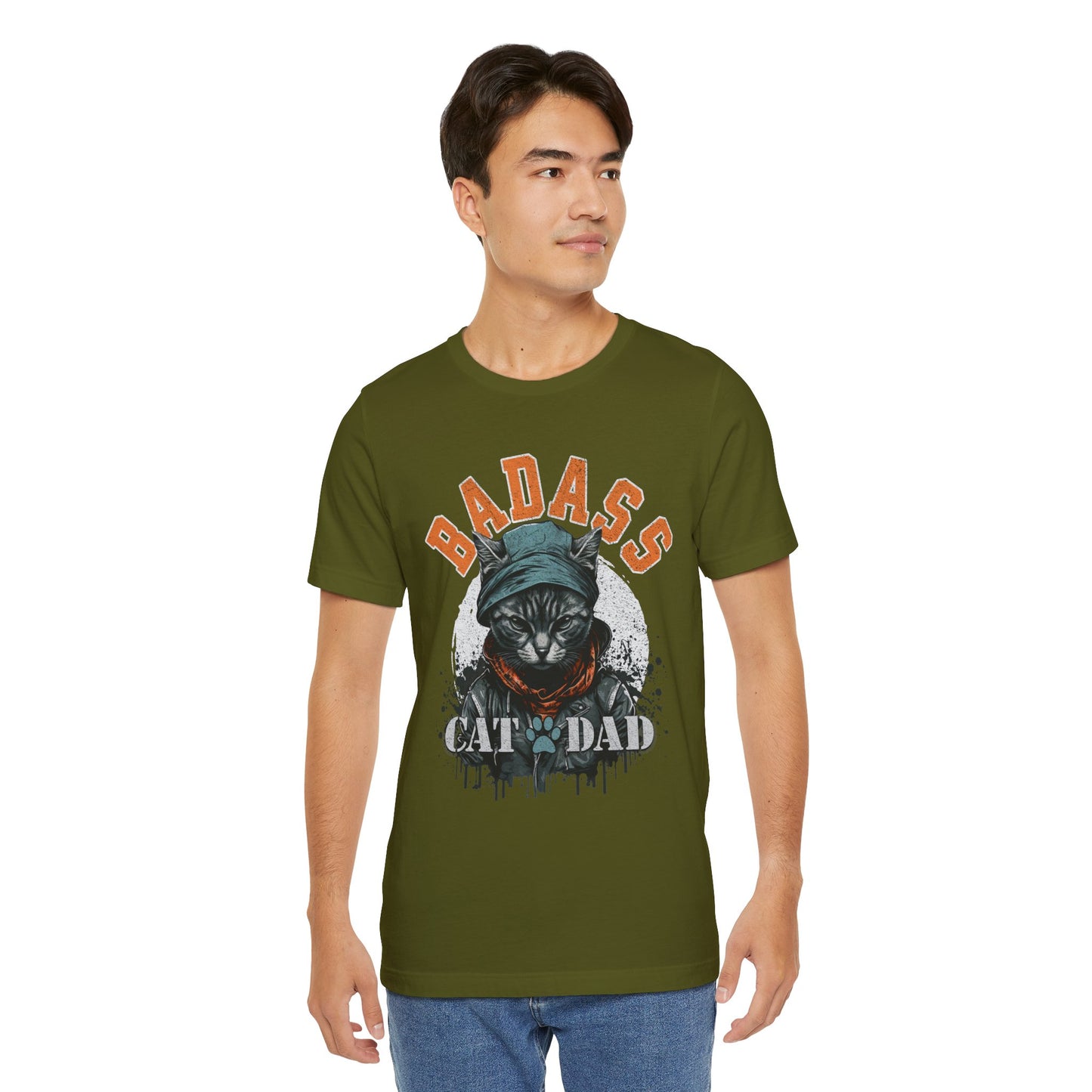 Badass Cat Dad Unisex T-Shirt – Funny Cat Lover Tee for Proud Pet Owners - FPD
