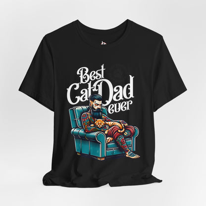 Best Cat Dad Ever Unisex T-Shirt – Perfect Gift for Cat Lovers - FPD