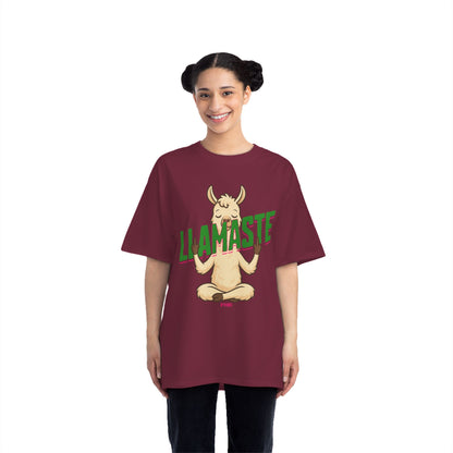 Funny Oversized T-Shirt Print – Yoga Llama Graphic Tee for Men & Women