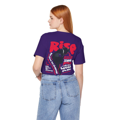 F&BPD - Unisex T-shirt - Rise Tee – Empowerment & Motivation Statement Shirt