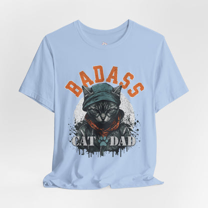 Badass Cat Dad Unisex T-Shirt – Funny Cat Lover Tee for Proud Pet Owners - FPD