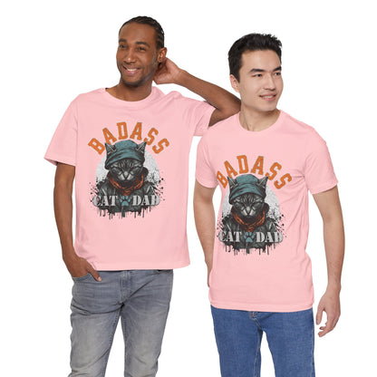Badass Cat Dad Unisex T-Shirt – Funny Cat Lover Tee for Proud Pet Owners - FPD