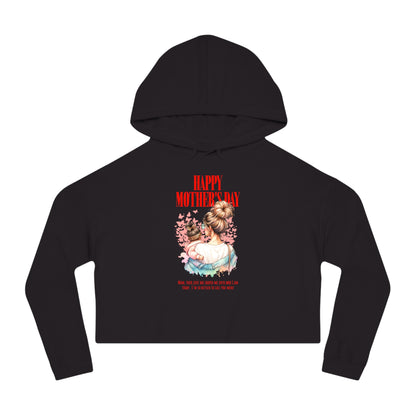 Happy Mother’s Day Cropped Hoodie – Trendy Gift for Mom