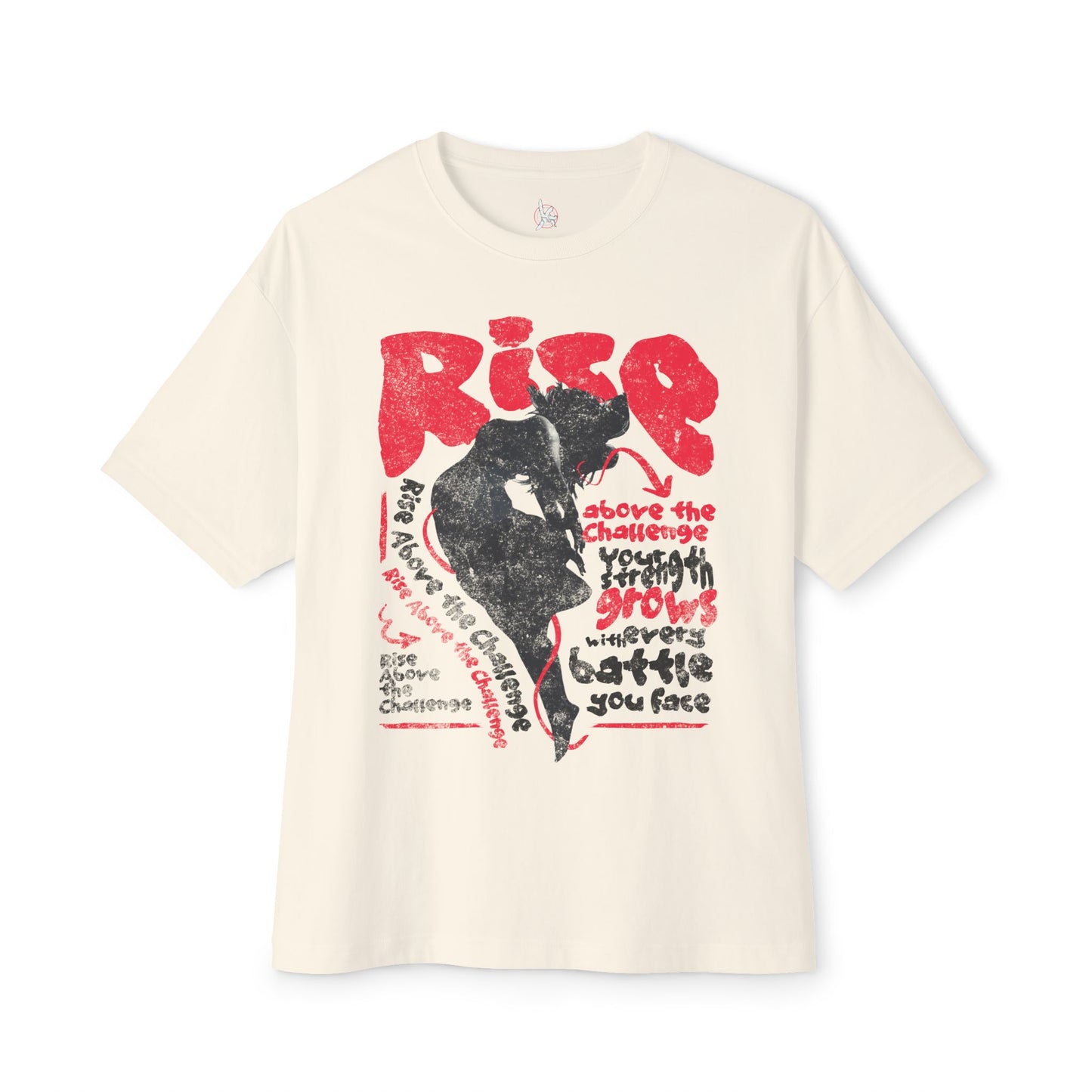 FPD - Rise Oversized Tee – Empowerment & Motivation Statement Shirt