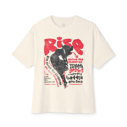 FPD - Rise Oversized Tee – Empowerment & Motivation Statement Shirt
