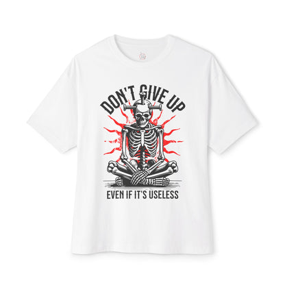 FPD - Don’t Give Up Oversized Tee – Grit & Persistence Statement Shirt